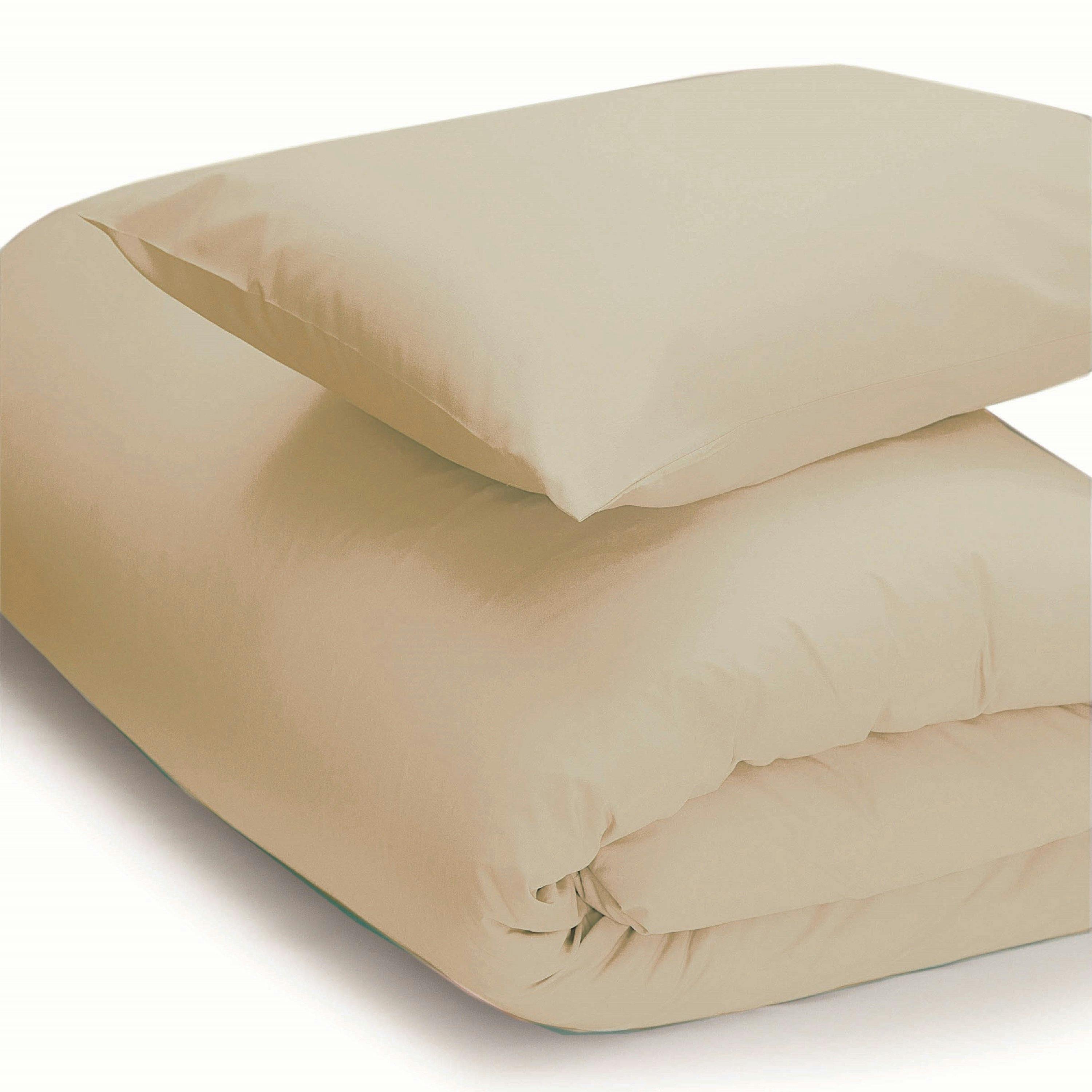 Belledorm Cream Easycare Percale Duvet Cover - Superking - 50% Cotton/50% Polyester
