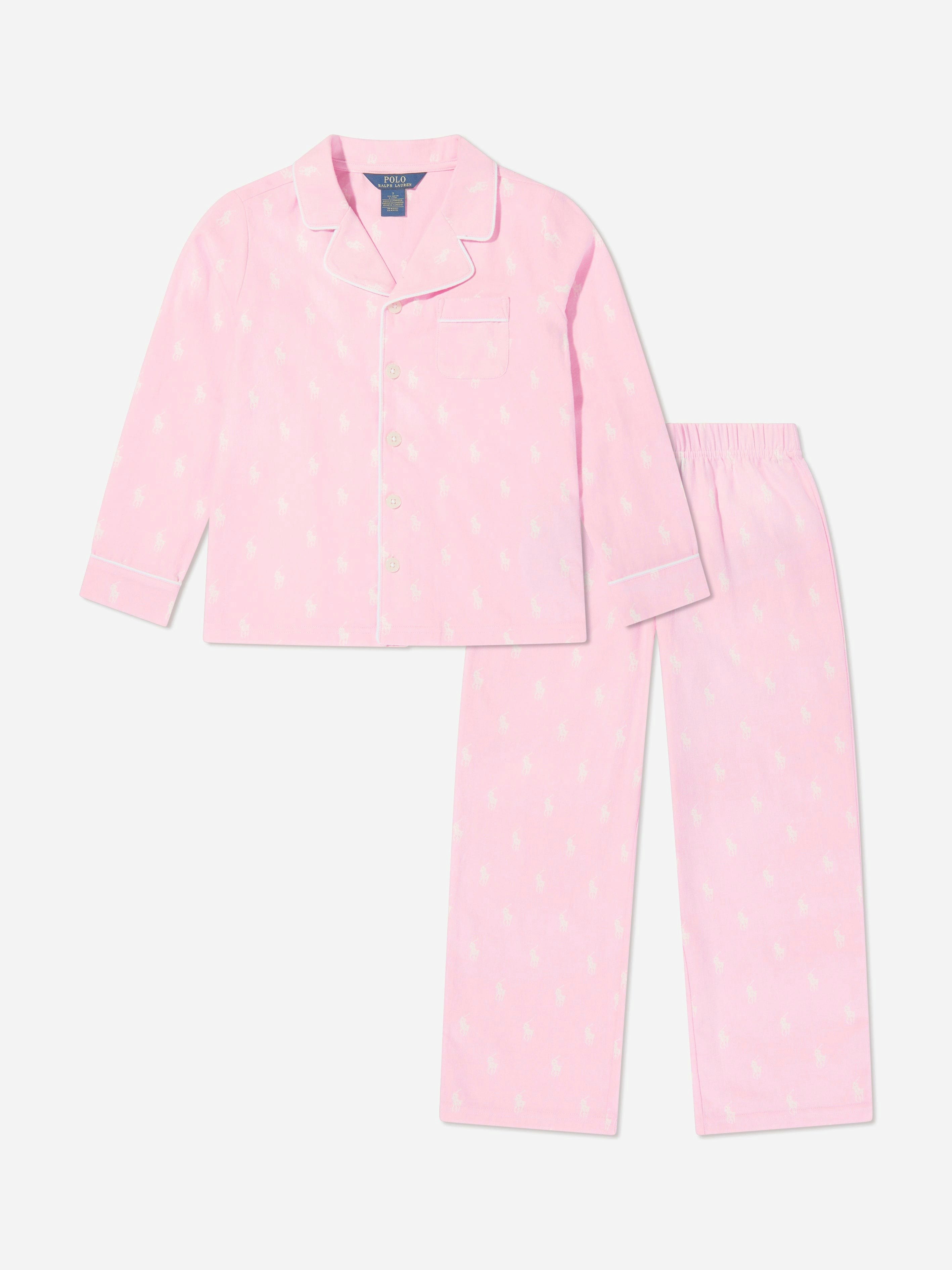 Ralph Lauren Kids Girls Pink Ralph Lauren Pyjama Set In - 7 Yrs
