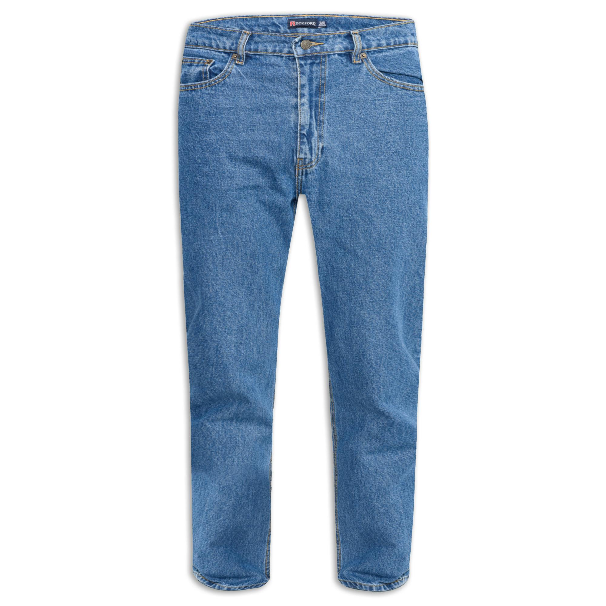 Duke Men's D555 Rockford Comfort Kingsize Jeans - Stonewash - Stonewash - 58R - 100% Cotton