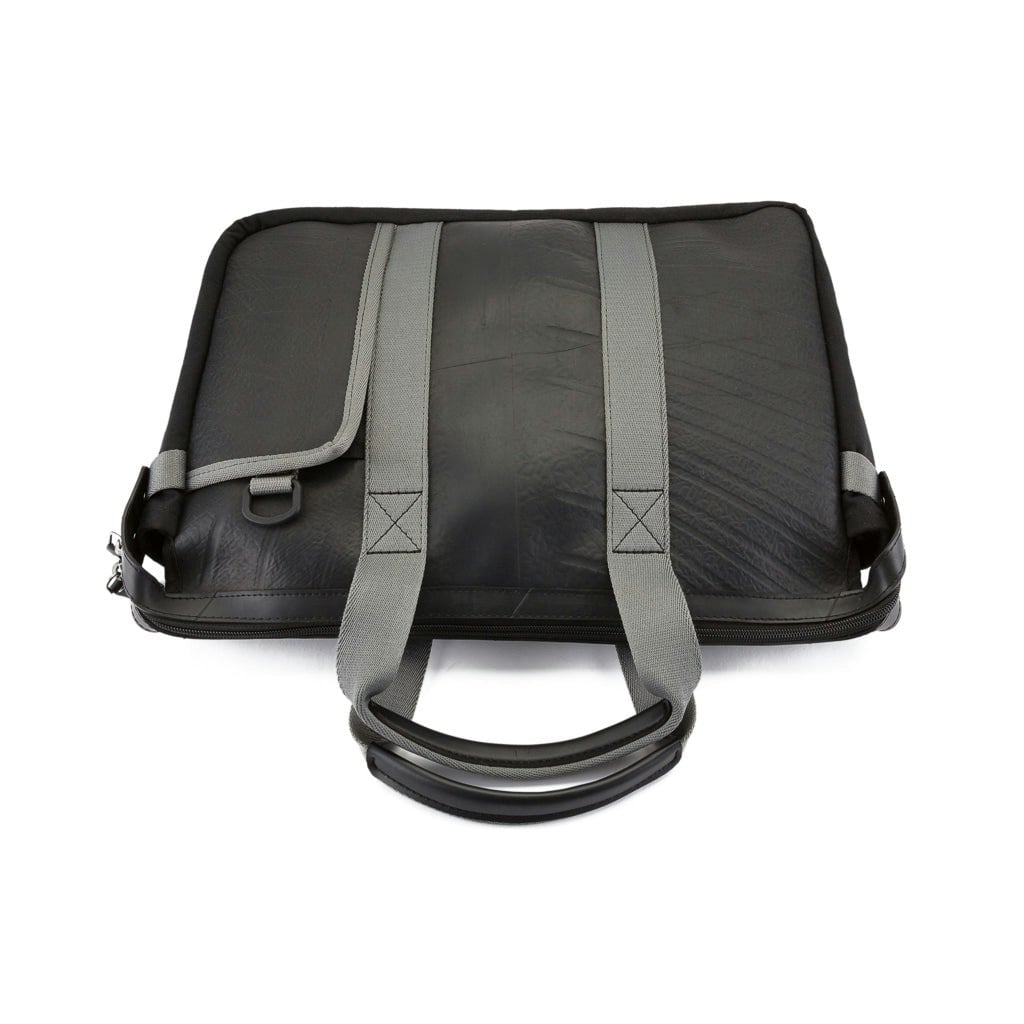 Paguro Grey Nebula Recycled Inner Tube Padded Vegan Laptop Bag