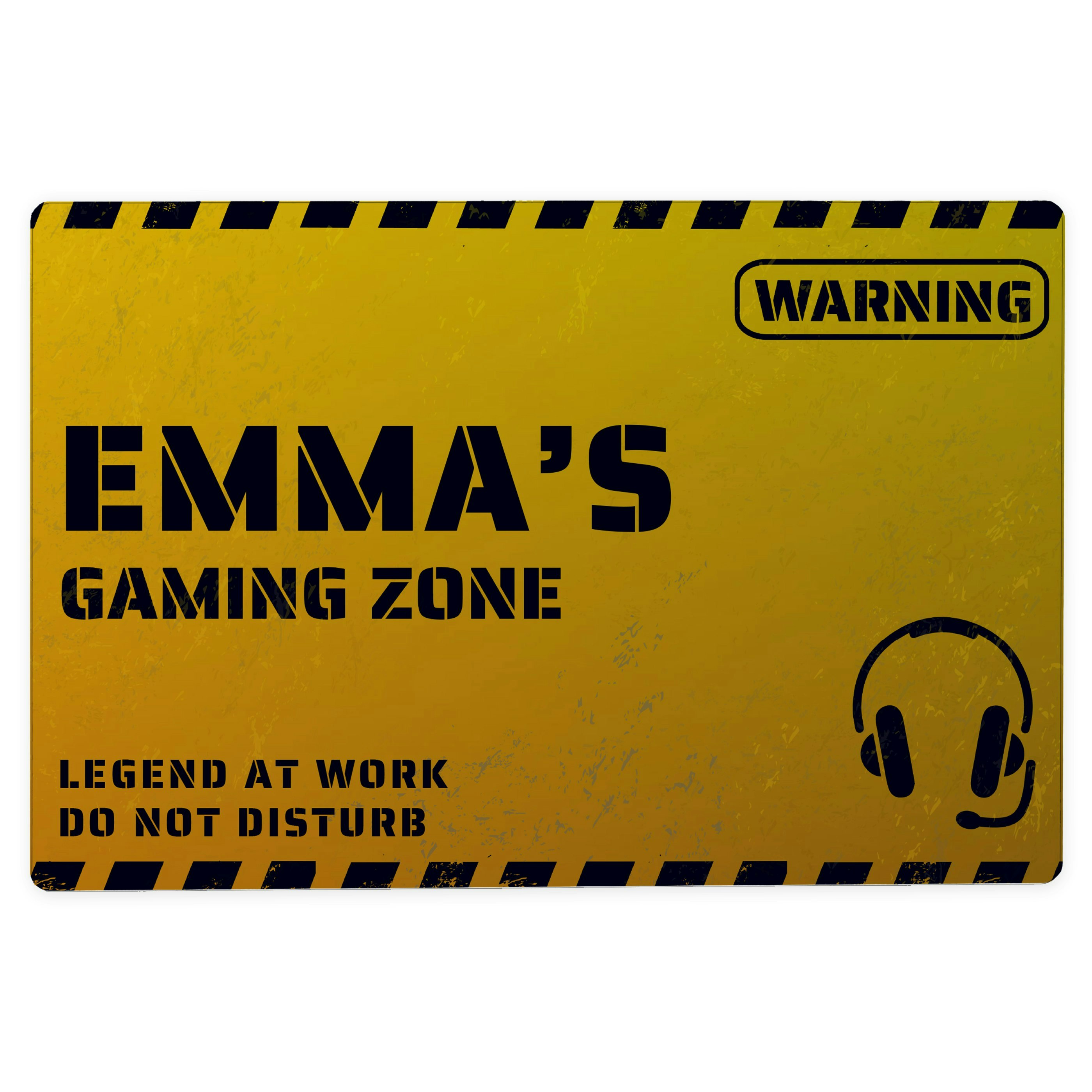 Rackhams Personalised Gaming Zone Metal Sign