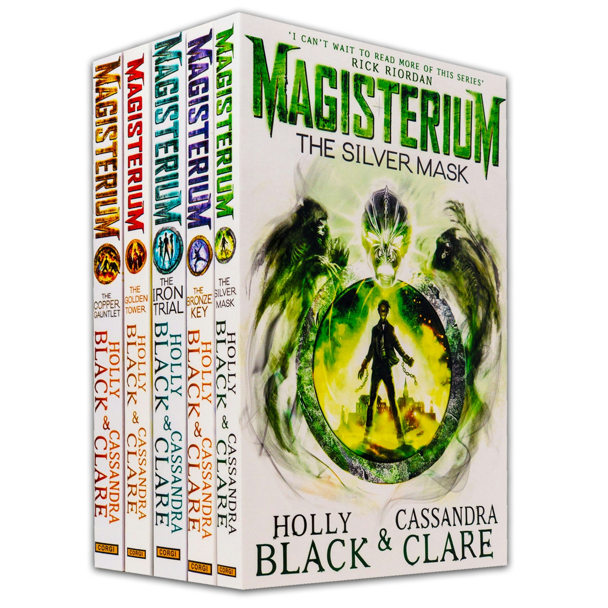 Corgi Silver The Magisterium Series 5 Book Set - The Iron Trial, The Copper Gauntlet, The Mask & More
