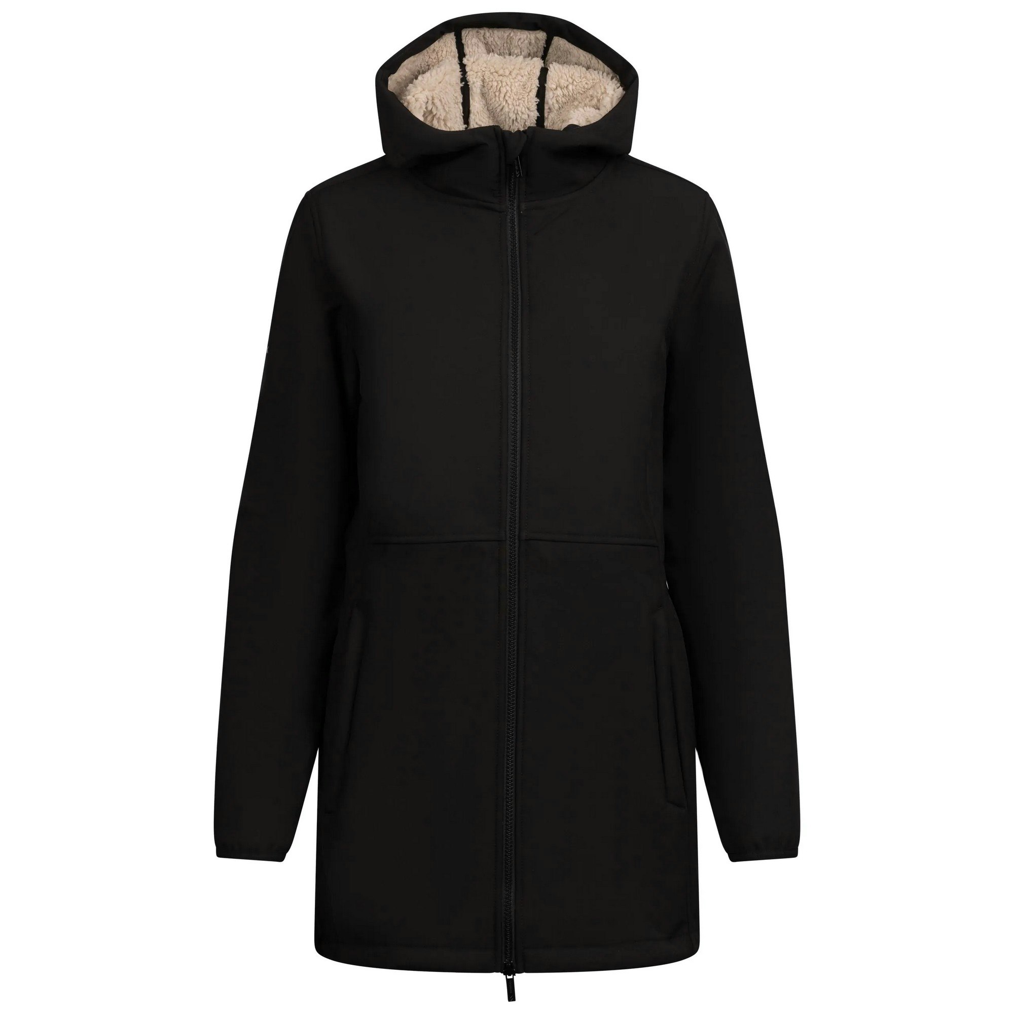 Trespass Women's Black Sine Soft Shell Jacket - Xs - 100% Polyester