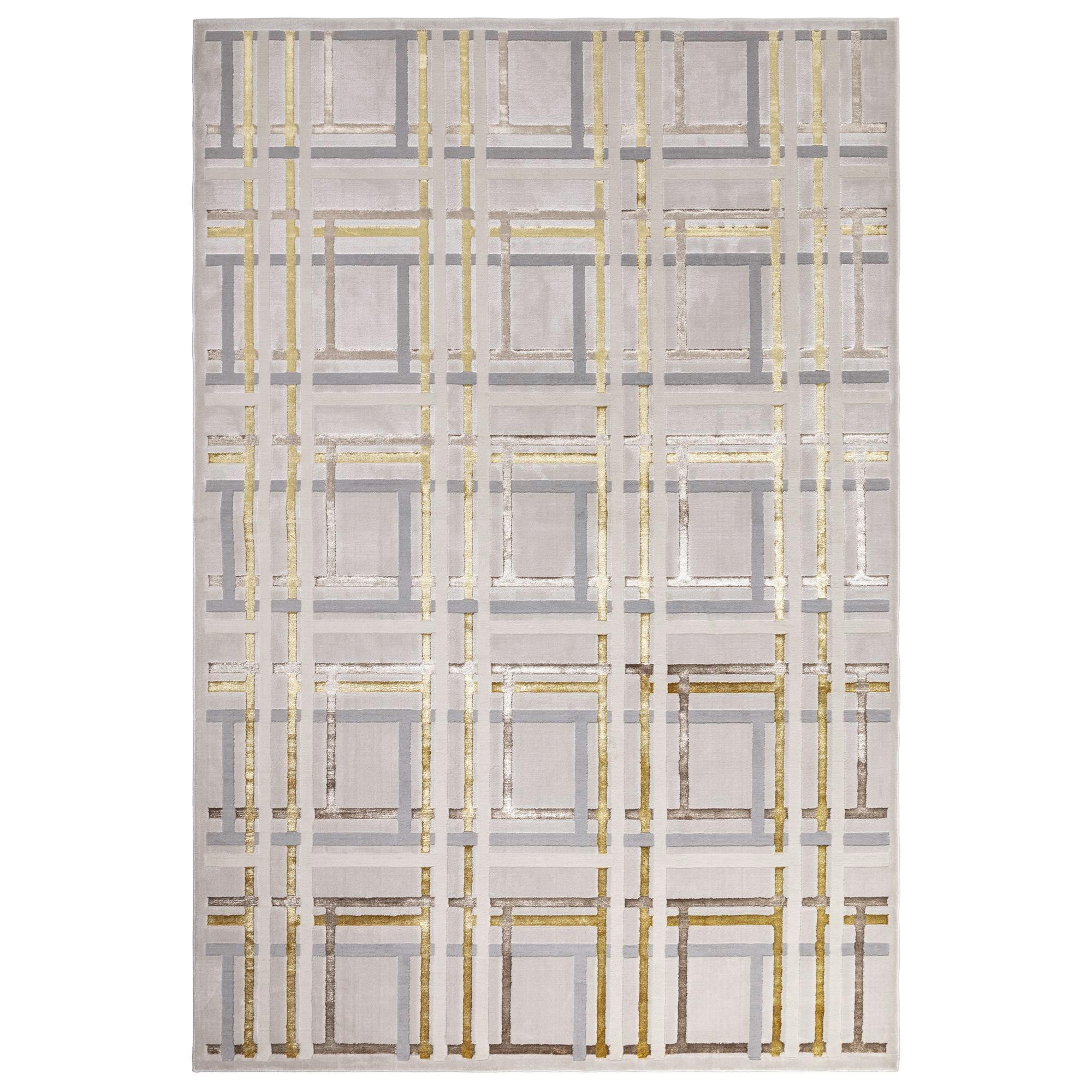 Rackhams White Aurora Au15 Elexus Rug - 120X170cm