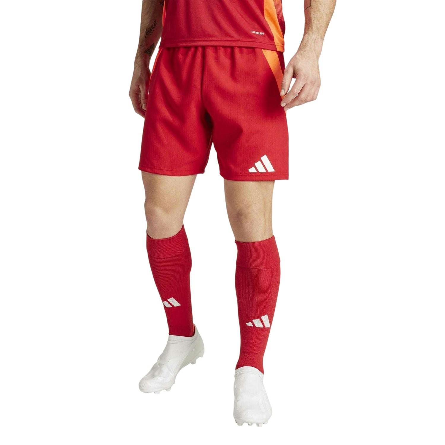 Adidas Men's Red Tiro 24 Football Shorts - Team Power - M - Team Power - 100% Recycled Polyester
