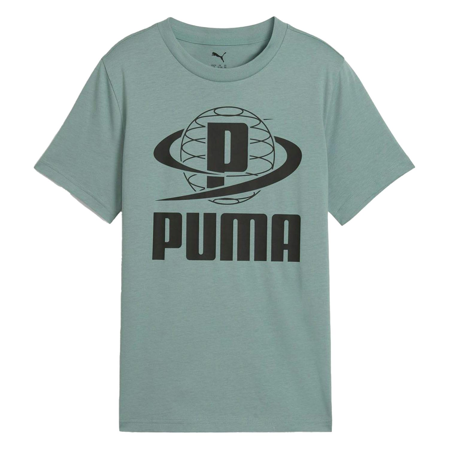 Puma Green Childrens/Kids Ii Graphic Print T-Shirt - 11-12 Years - 100% Cotton