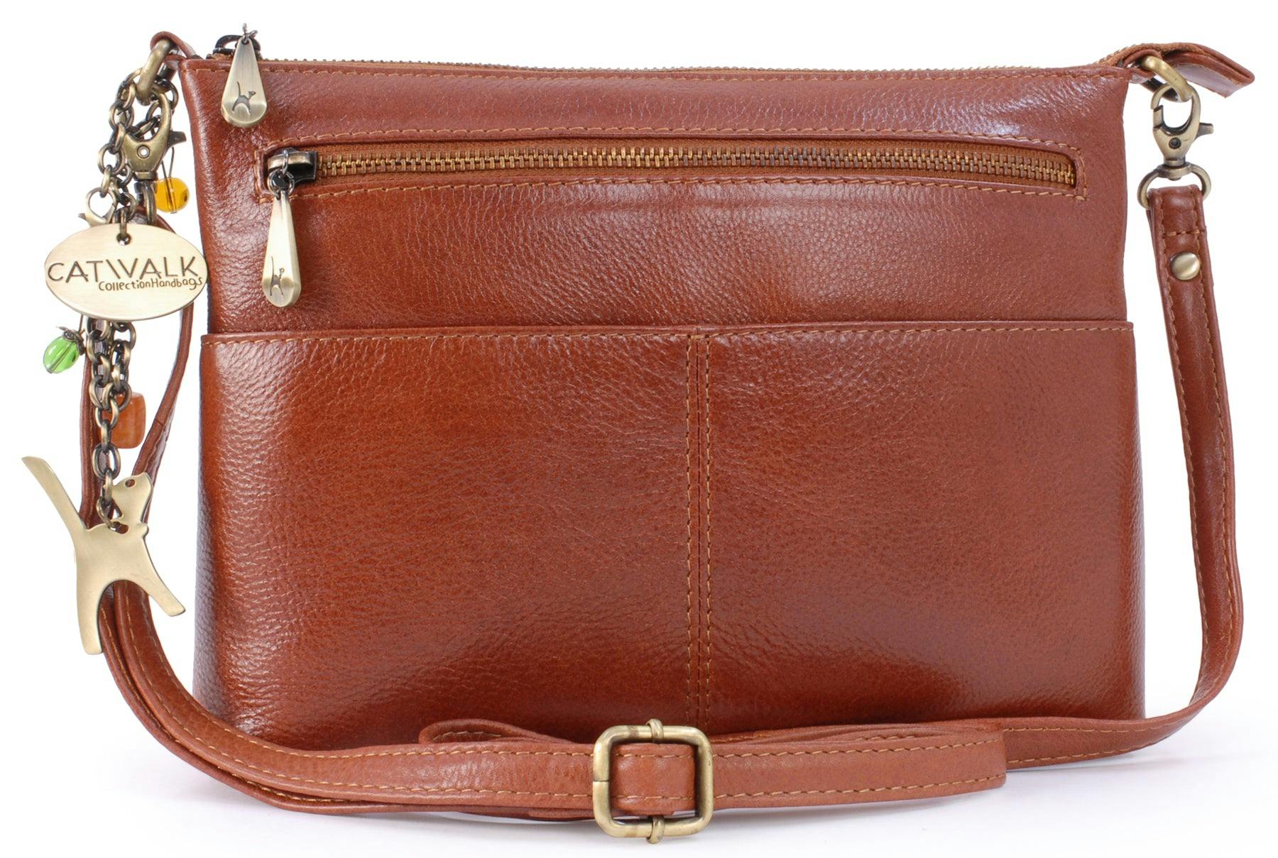 Catwalk Collection Handbags Jenny - Crossbody Bag - Tan