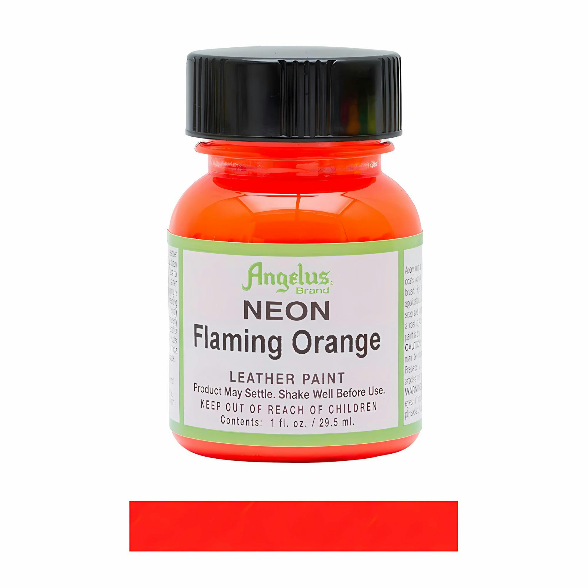 Rackhams Orange Neon Leather Paint For Sneaker Customs And Shoes 1Oz - Flaming