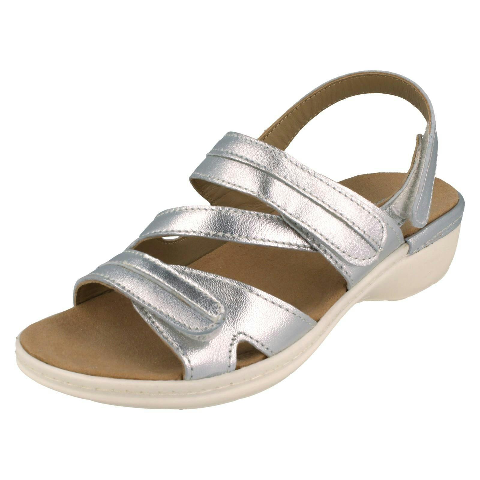 Padders Women's Silver Slingback Strappy Sandal Joelle - Uk 4