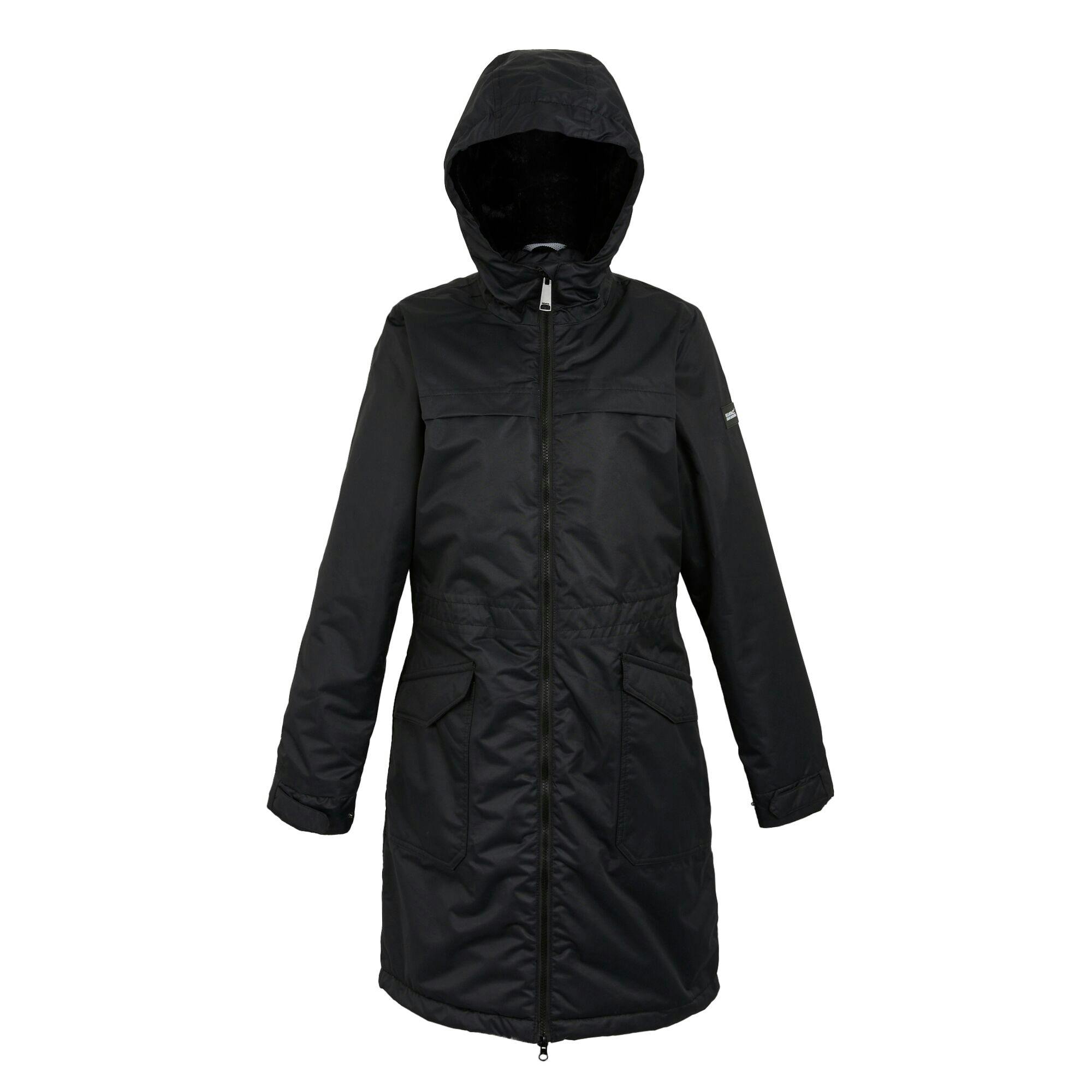 Regatta Women's Black Romine Ii Waterproof Jacket - 10 Uk - 100% Polyester