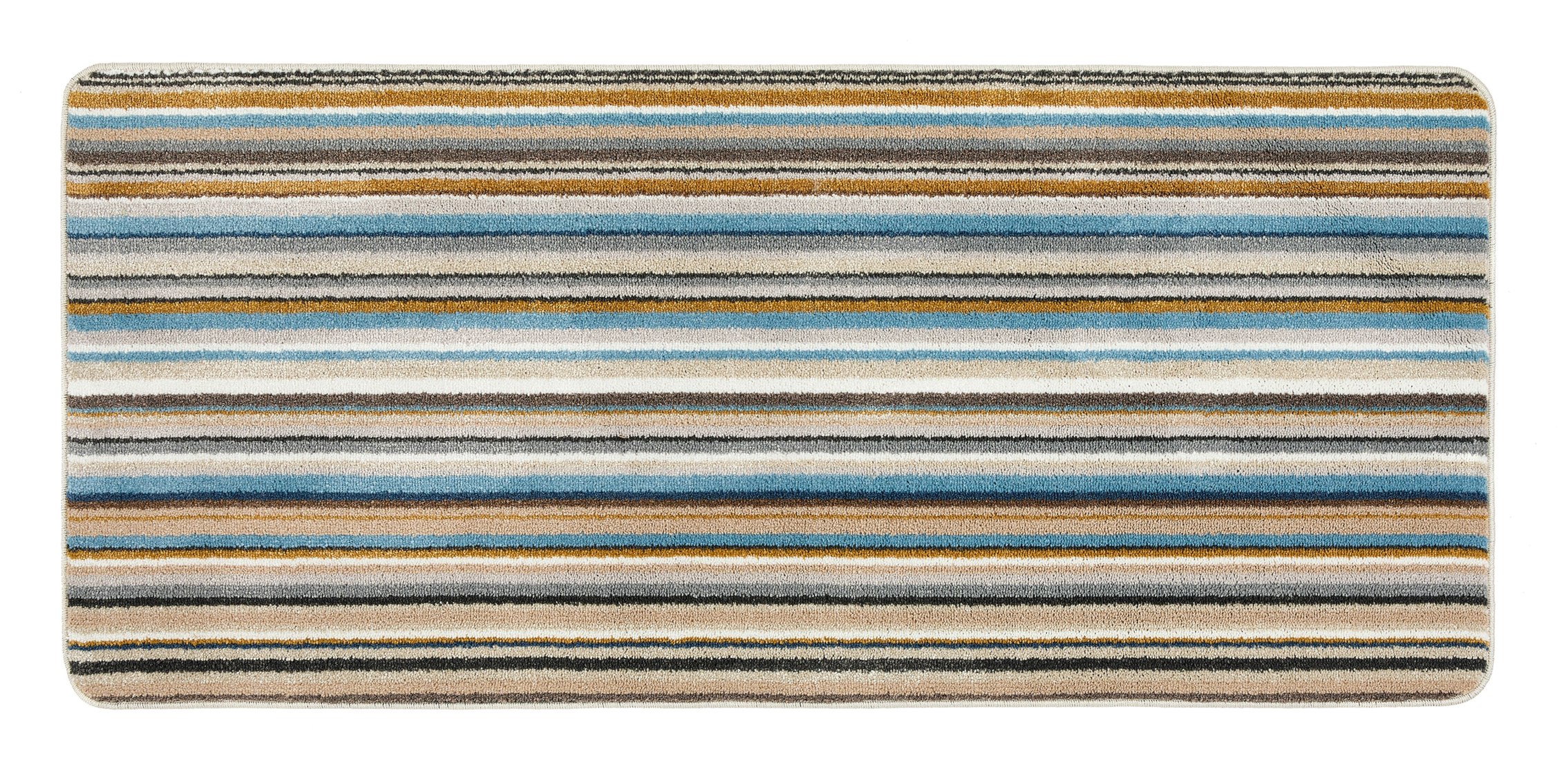 My Mat Beige Stain Resistant Candy Multi Natural Stripe - 067X200