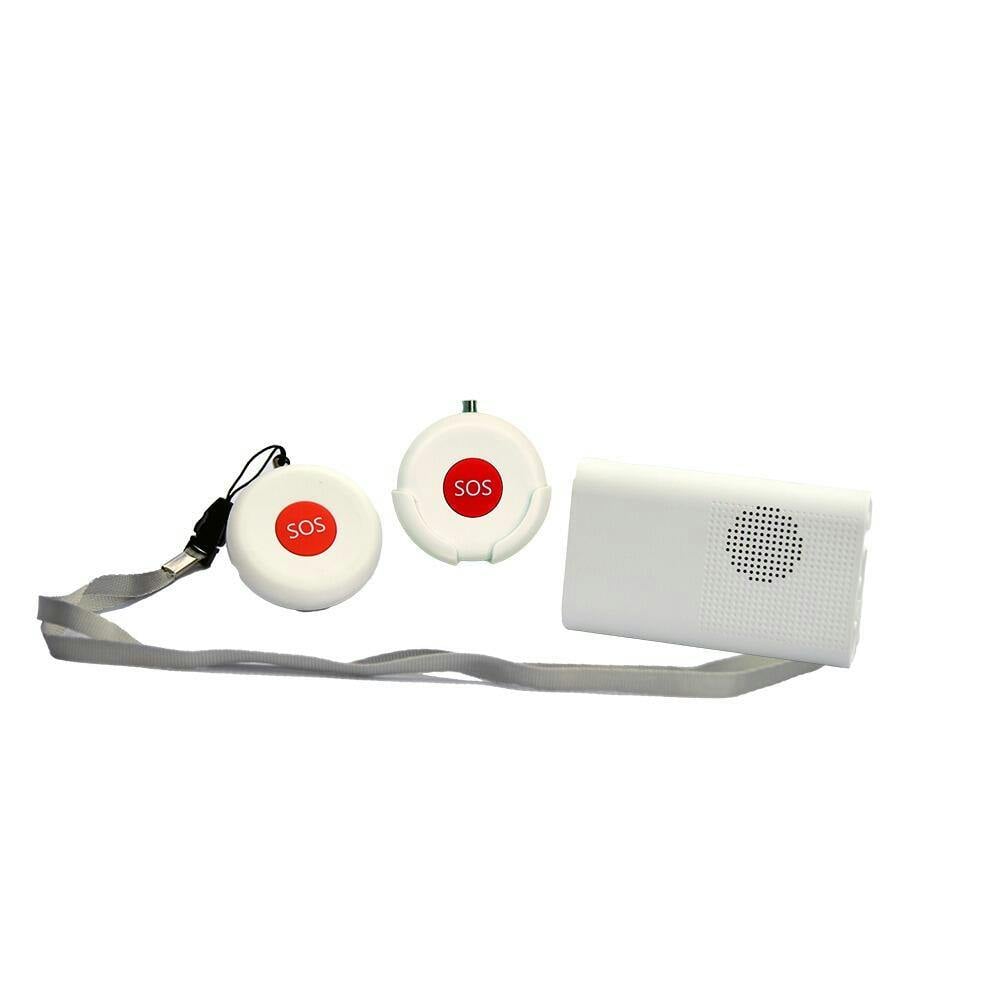 Lifemax Rechargeable Friends and Family Home Safety Alert - Wireless Alarm System - Portable Pager with Audio, Vibration, Visual Alerts - White - Image 3