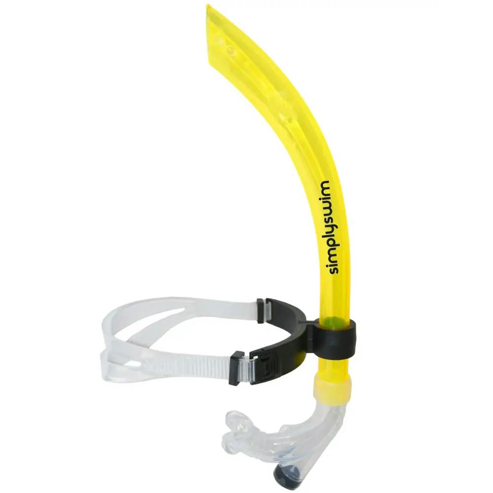 Simply Swim Yellow Frontal Centre Snorkel Junior