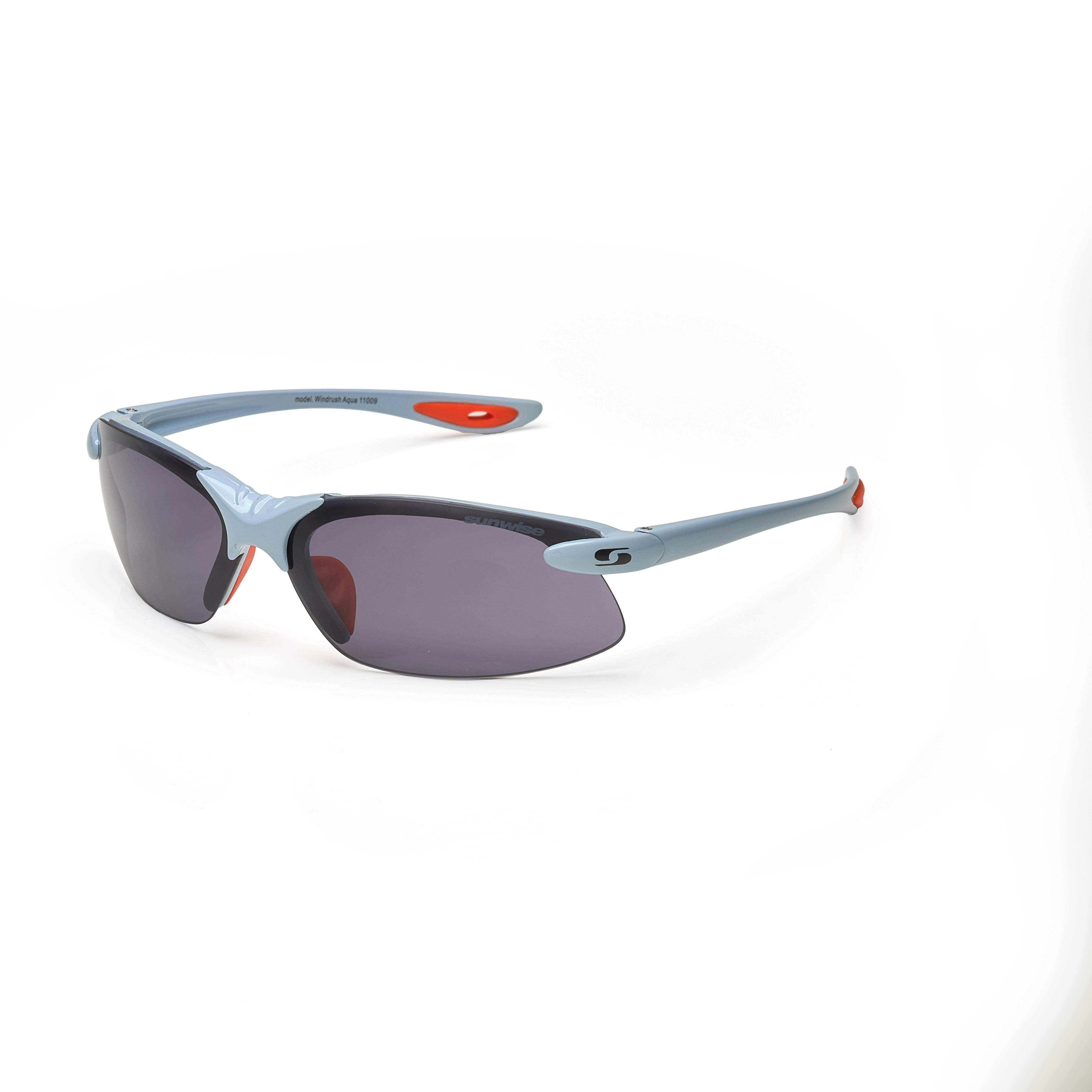 Sunwise Light/Blue Sprint Sport Sunglasses With Interchangeable Lenses, Aqua