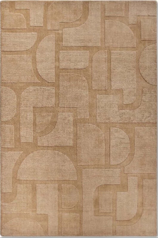 Rackhams Beige Alexis Wool Rug - 190X280 Cm