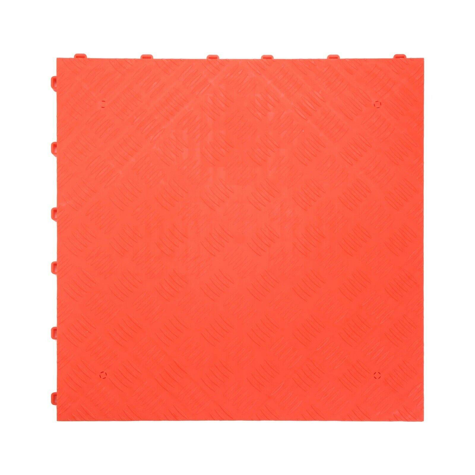 Nicoman Red Modular Interlocking Floor Tiles - Solid - 30