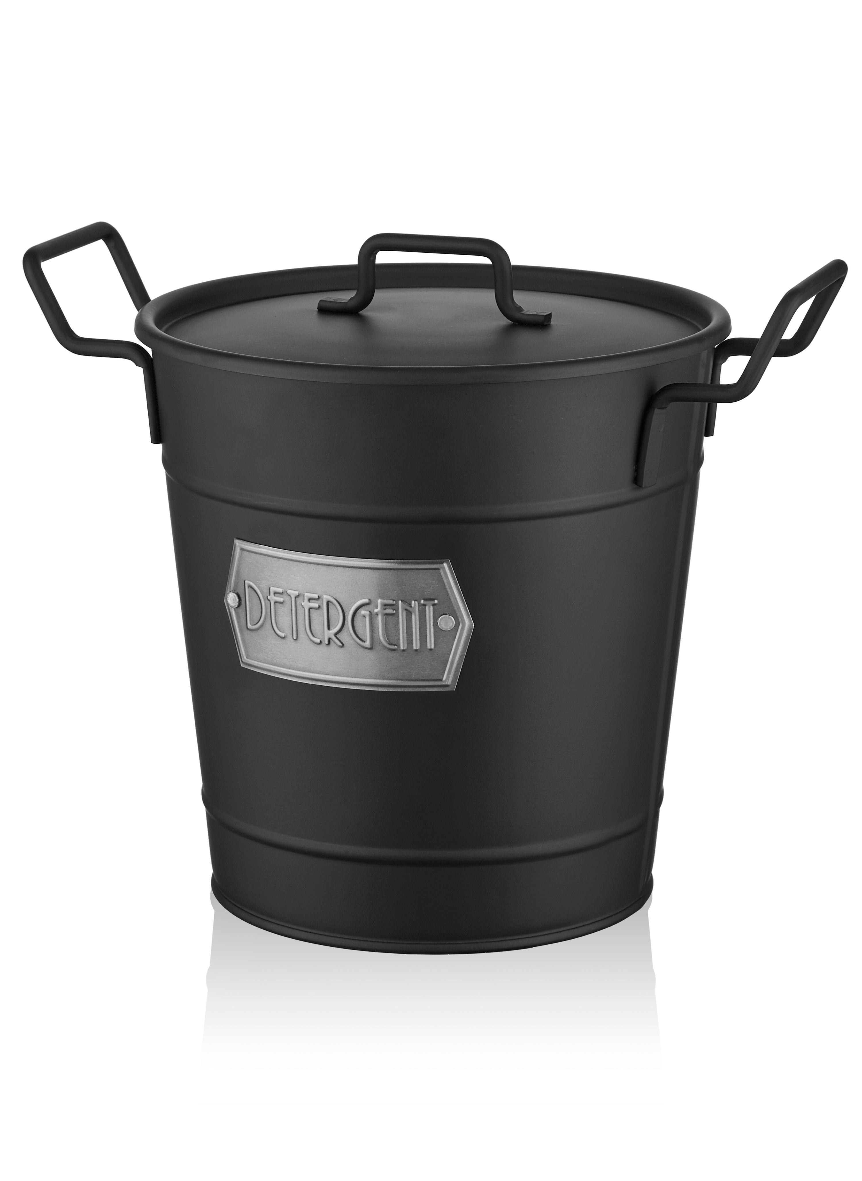 Rackhams Black Detergent Storage Bin