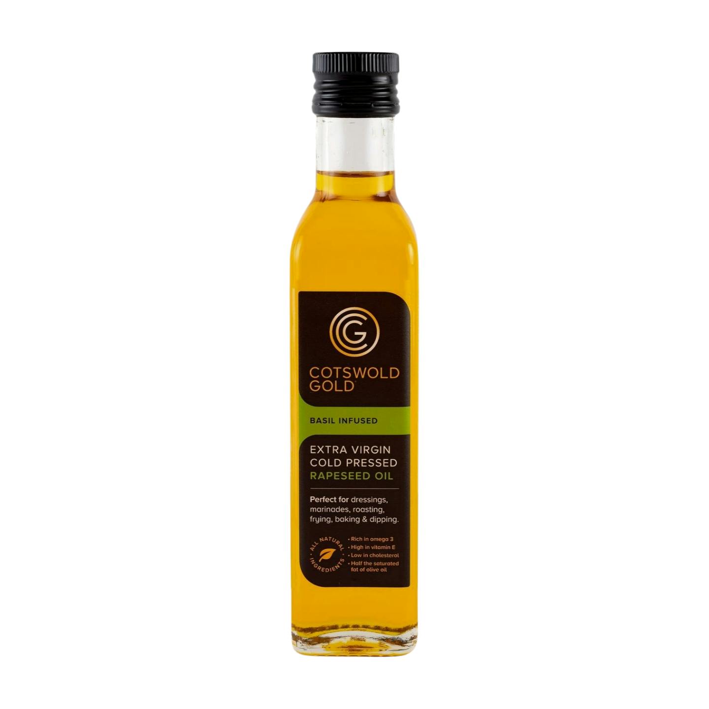 Cotswold Gold Gold Cotswold Basil Infused Rapeseed Oil (250Ml)