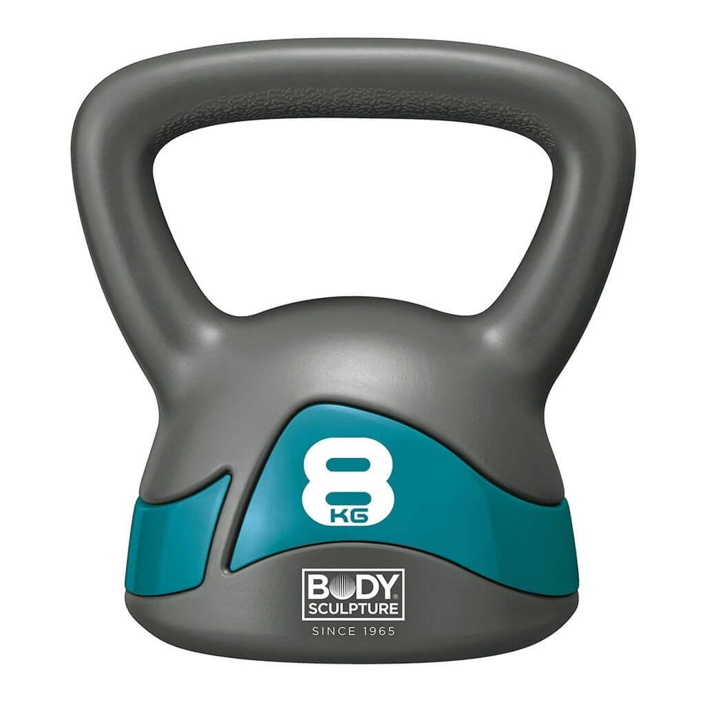 Body Sculpture Grey/Green 8Kg Kettlebell - Image 5