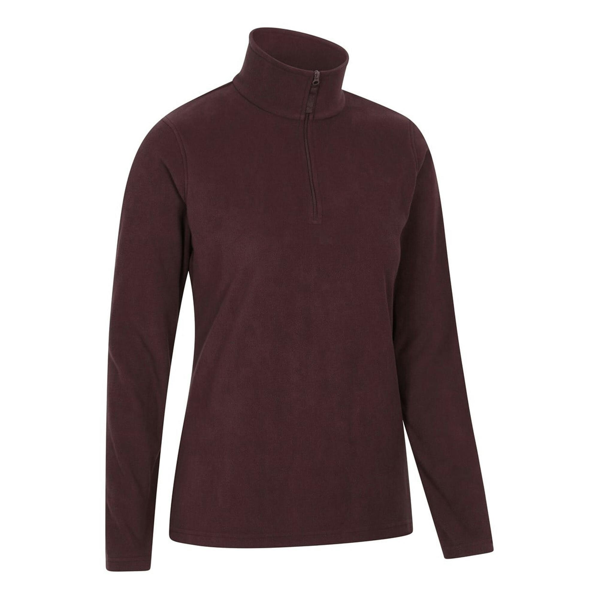 Mountain Warehouse Women's Brown Camber Ii Fleece Top - Xs - 100% Polyester