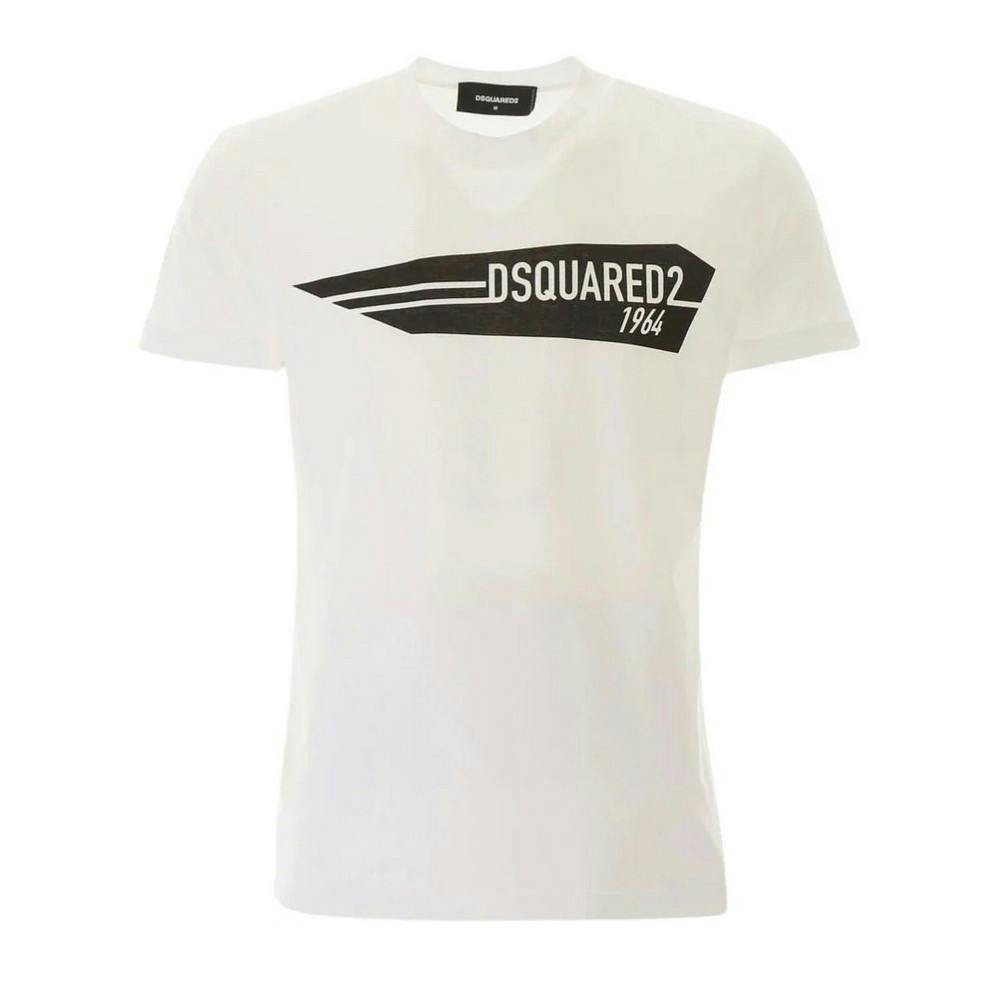 Dsquared2 Unisex White Adult Logo T-Shirt - M - 100% Cotton