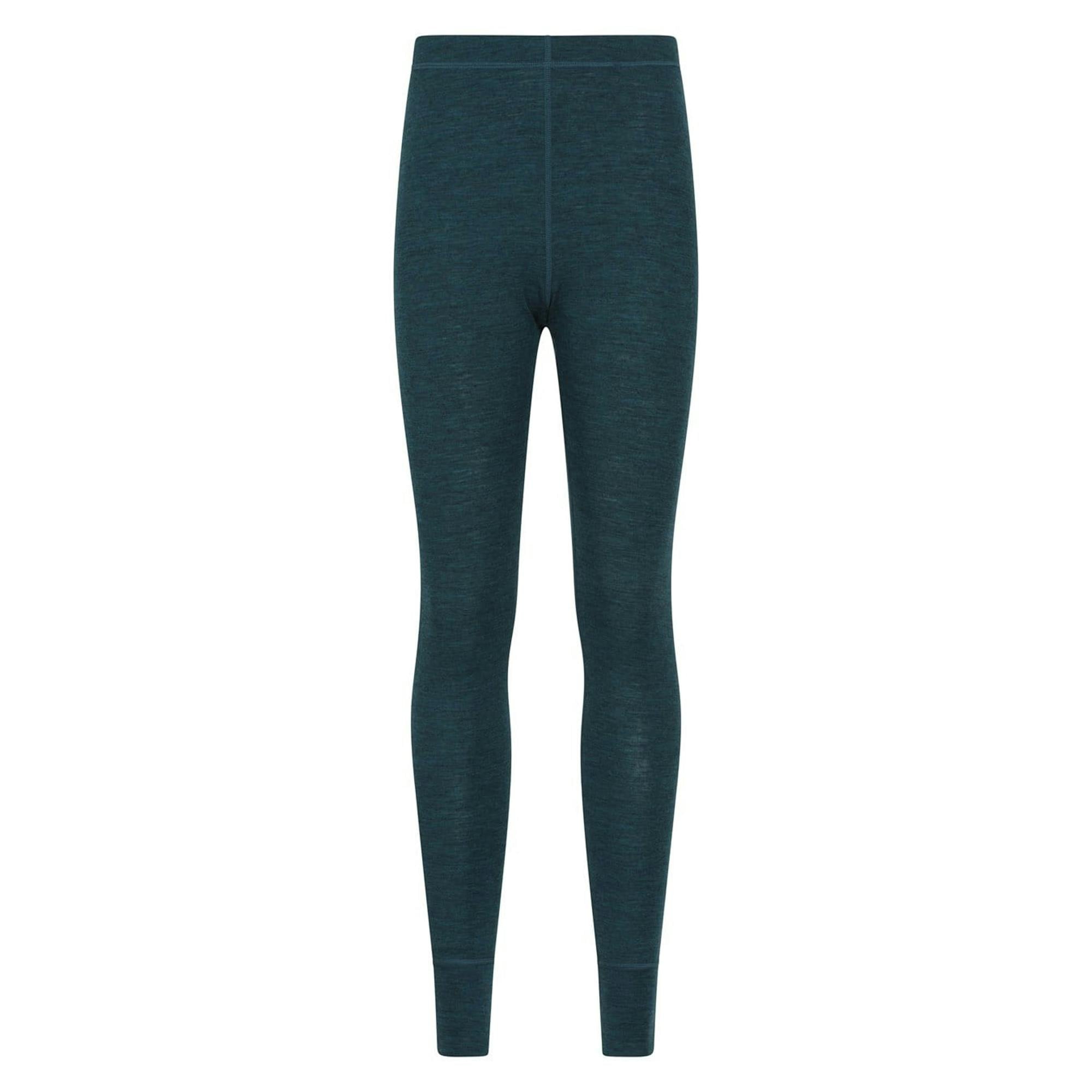 Mountain Warehouse Women's Merino Ii Thermal Bottoms - Teal - 18 Uk - Teal - 70% Merino Wool/30% Polyester
