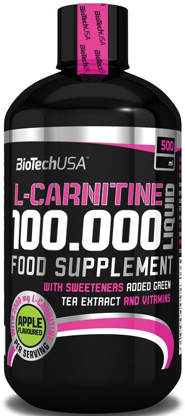 Biotechusa L-Carnitine 100.000, Apple - 500 Ml.