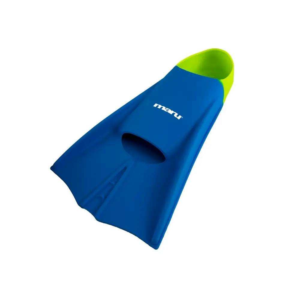 Maru Blue Training Fins - /Lime - Eu Shoe Size 41-43