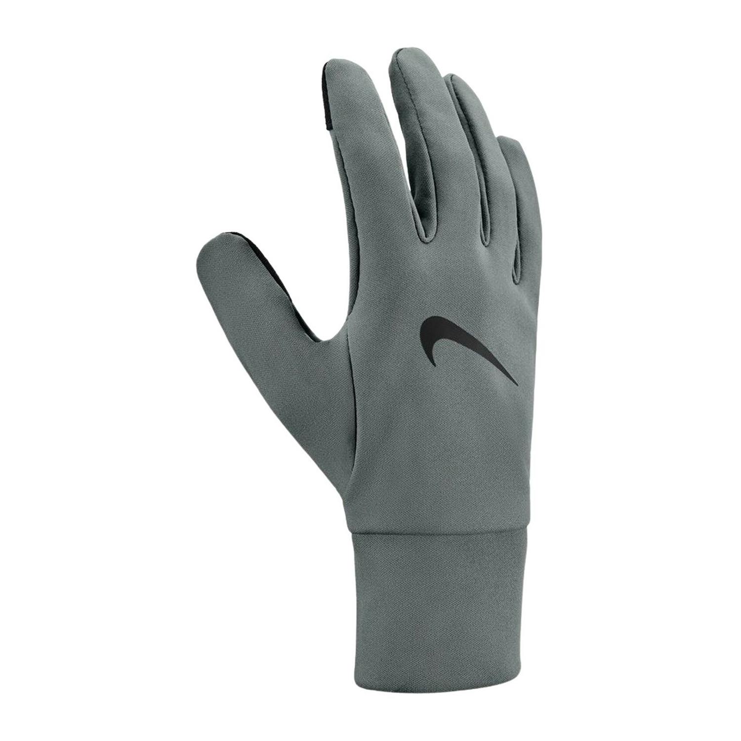 Nike Men's Grey Therma Fit Fleece Gloves - S - 86% Polyester/14% Spandex