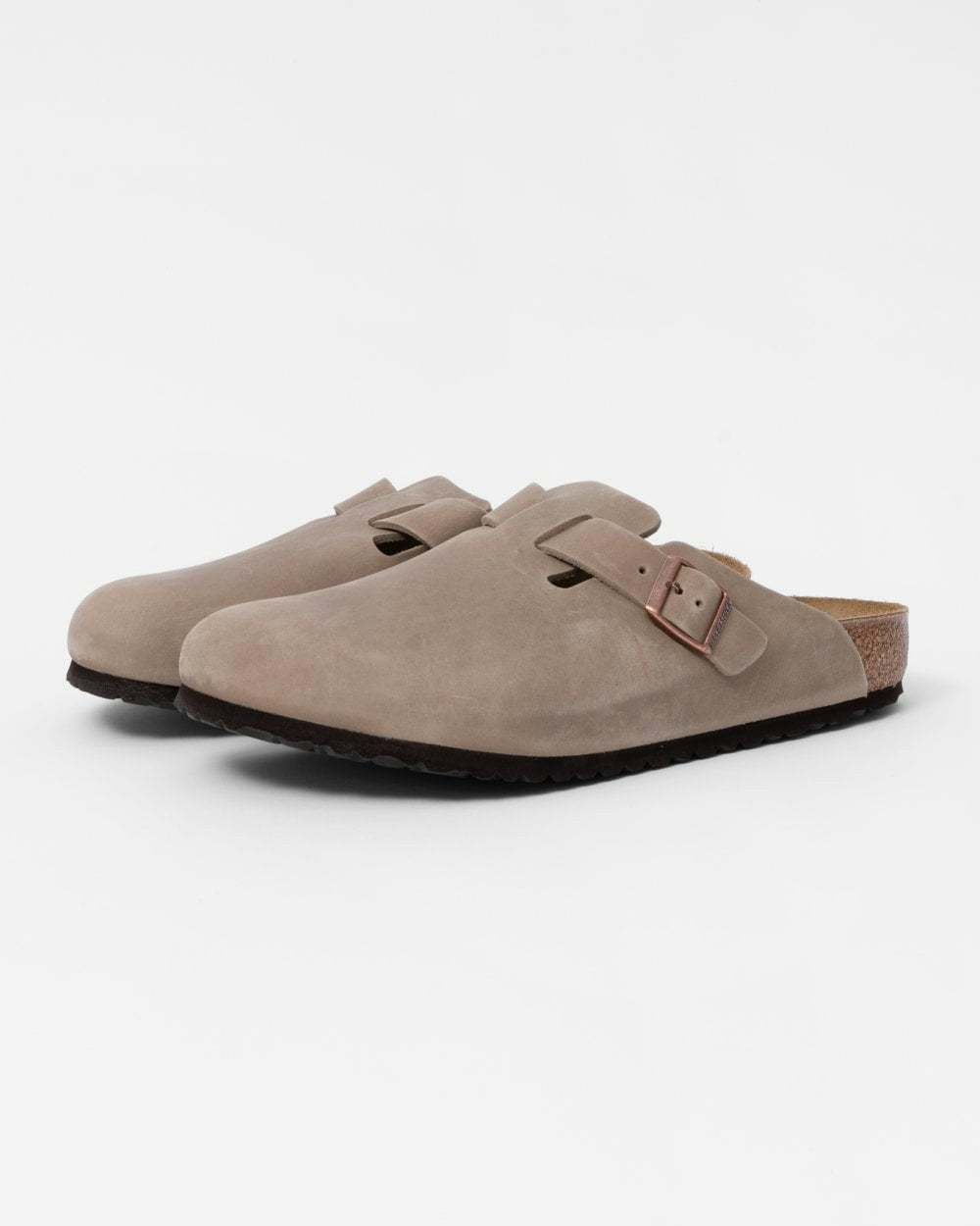 Birkenstock Unisex Brown Boston Oiled Nubuck Leather Clogs - Tobacco - Tobacco - Uk4.5 Eu37 Regular
