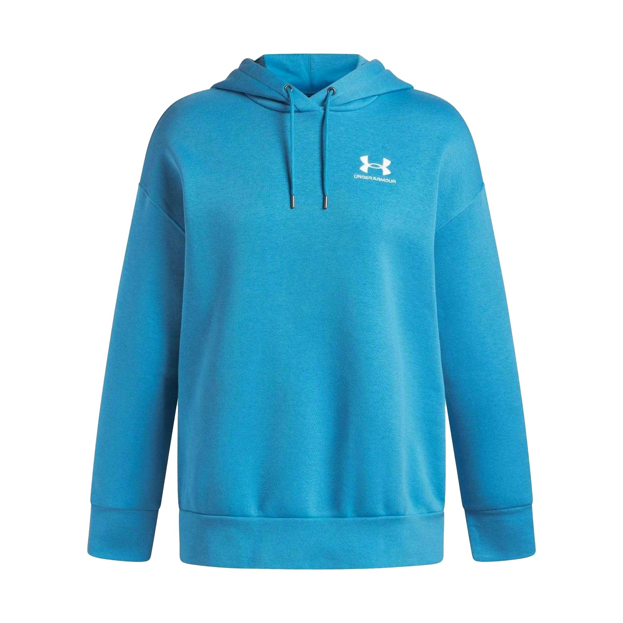 Under Armour Women's Blue Icon Fleece Oversized Hoodie - 4 Uk - 6 Uk - 100% Mixed