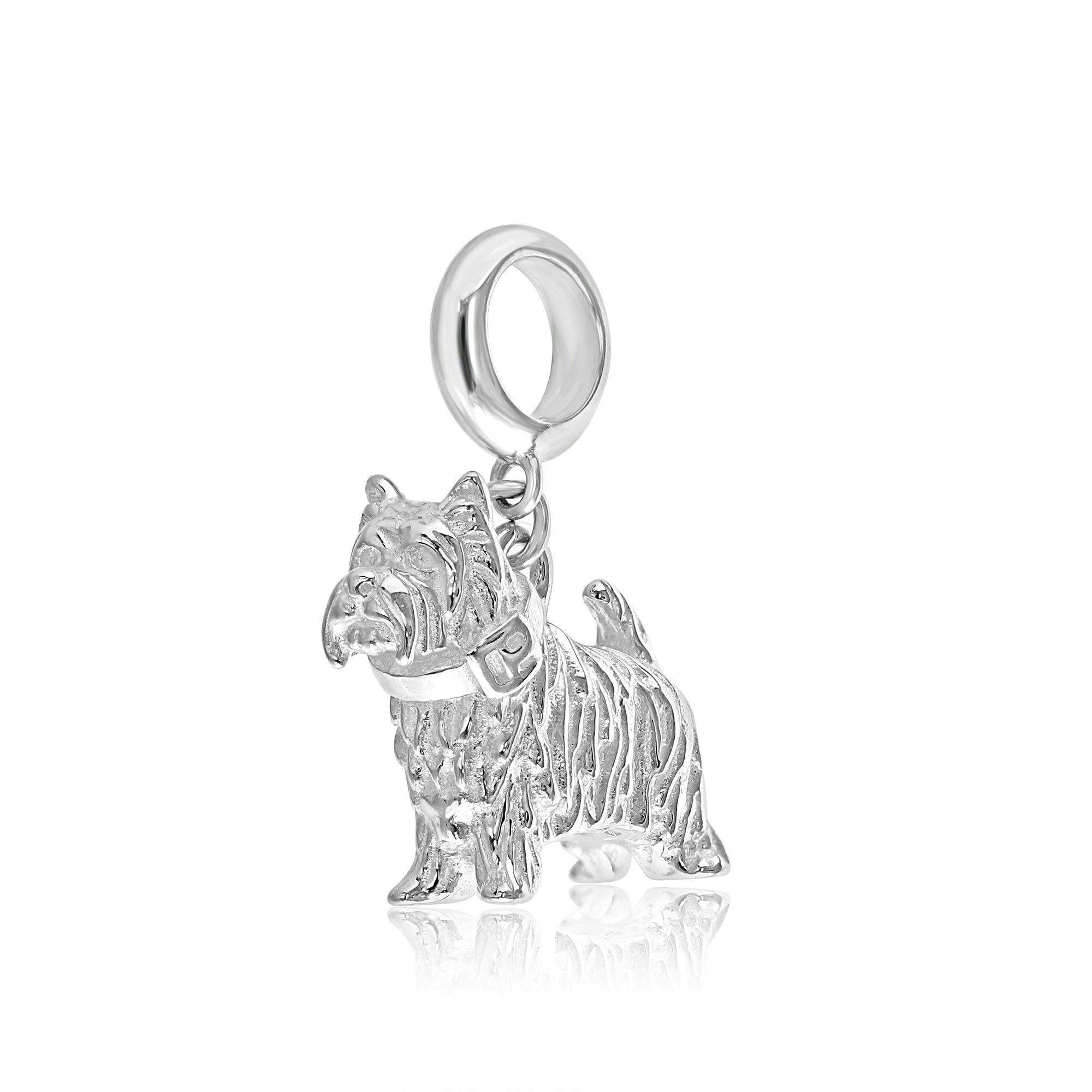 Mylee London Silver Westie Charm - No - Slider Charm