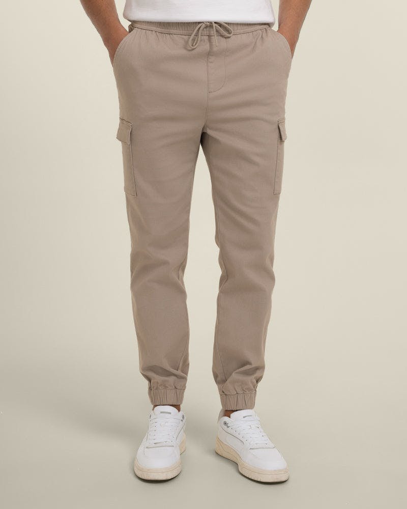 Larsson & Co Combat Pocket Chino Trouser - 38R - Stone