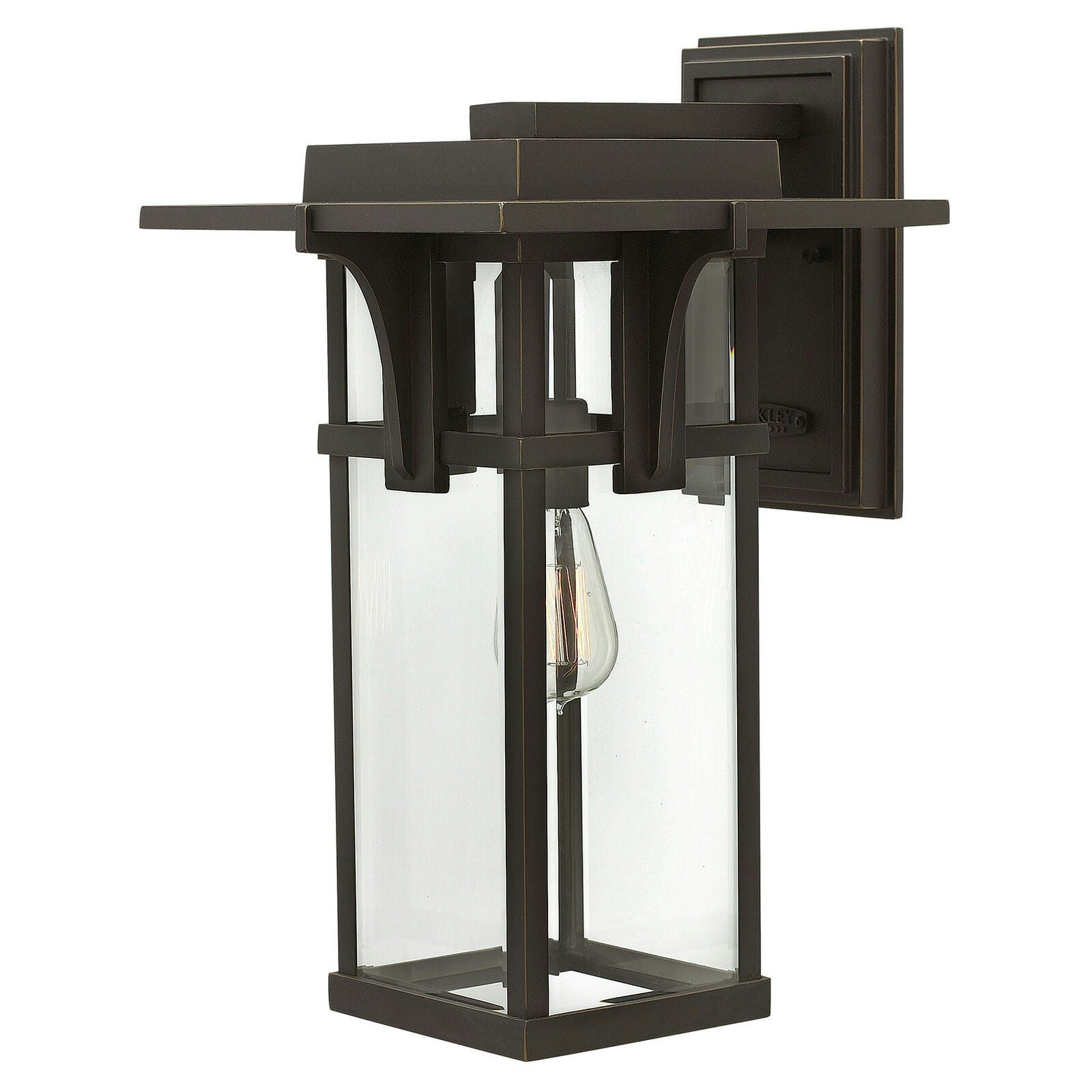 Rackhams Light/Bronze Outdoor Ip44 Wall Oil Rubbed Led E27 100W D01362