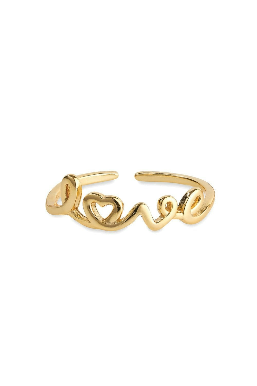 Elk & Bloom Gold 14K Promise Love Stacking Ring - No Thank You