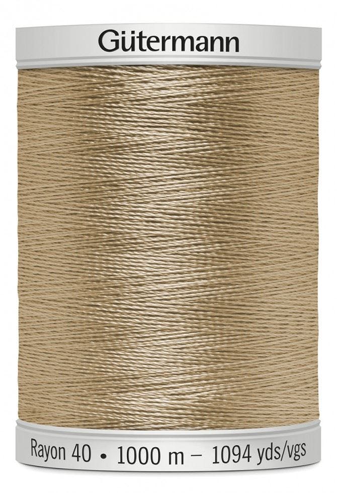Gutermann No 40 Sulky Rayon Embroidery Thread 1000M Rayon Thread Suitable For Embroidery - 1055 - 1000 Metres