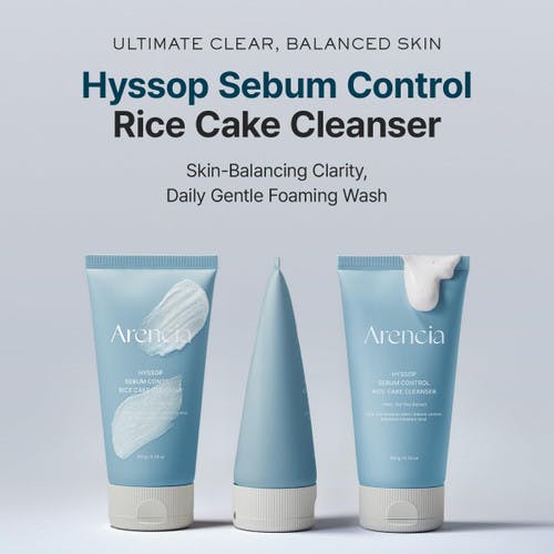 Arencia - Hyssop Sebum Control Rice Cake Cleanser 150G - Image 3