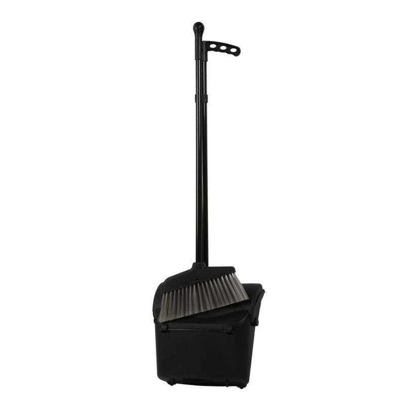 Rackhams Black Lobby Heavy Duty Dustpan And Brush - One Size