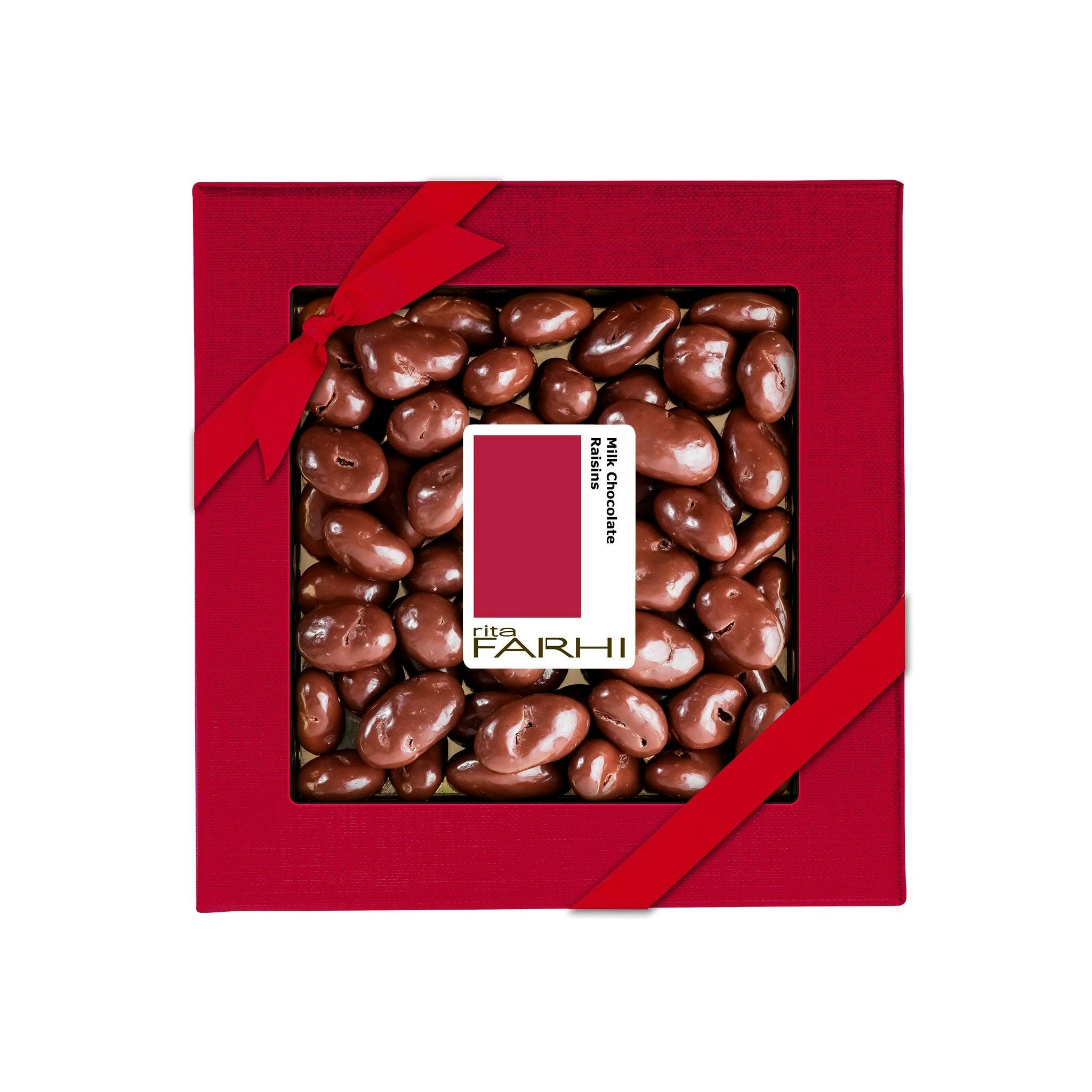 Rita Farhi Light Milk Chocolate Coated Jumbo Raisins, Palm Oil Free, 250G