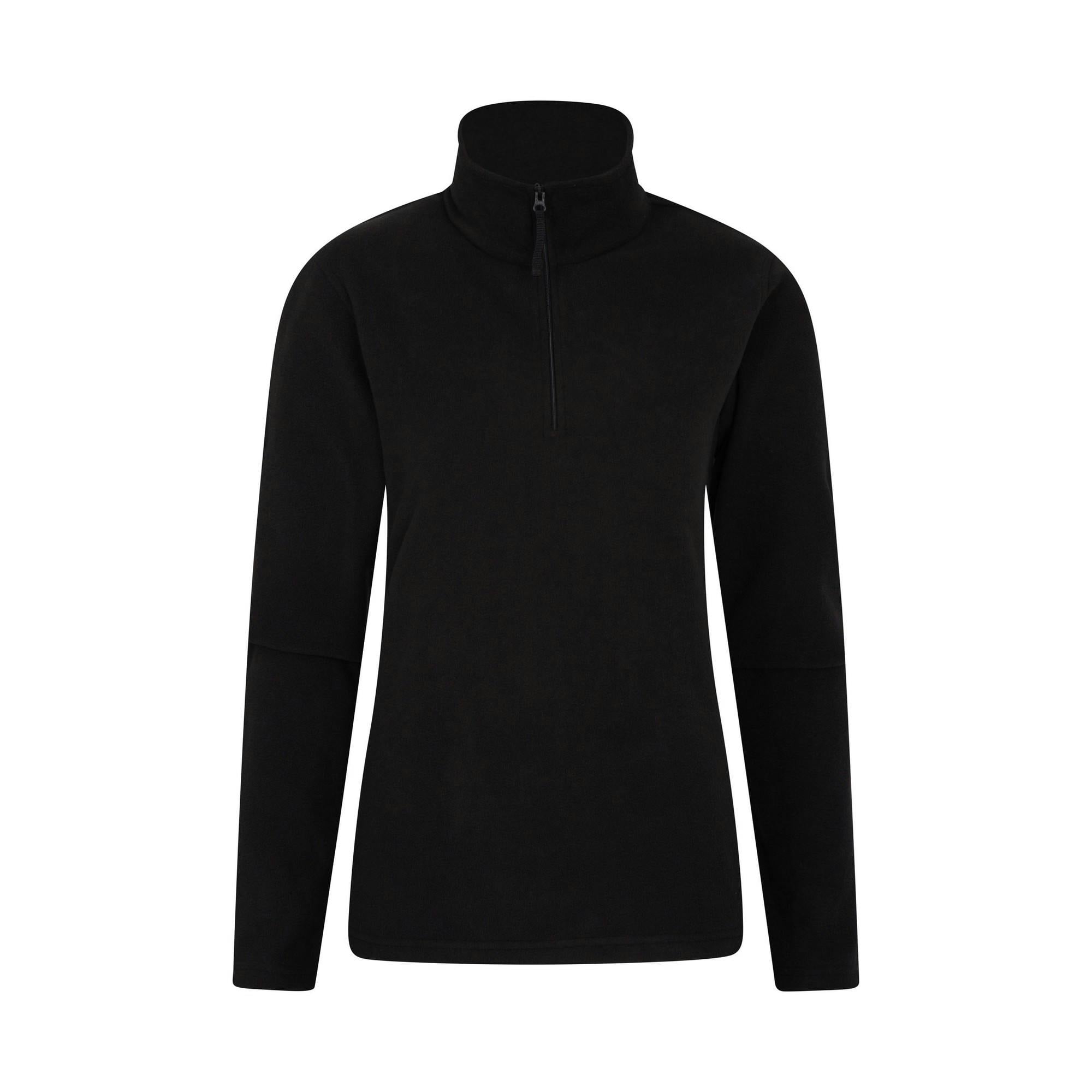 Mountain Warehouse Women's Black Camber Ii Fleece Top - Xxs - 100% Polyester