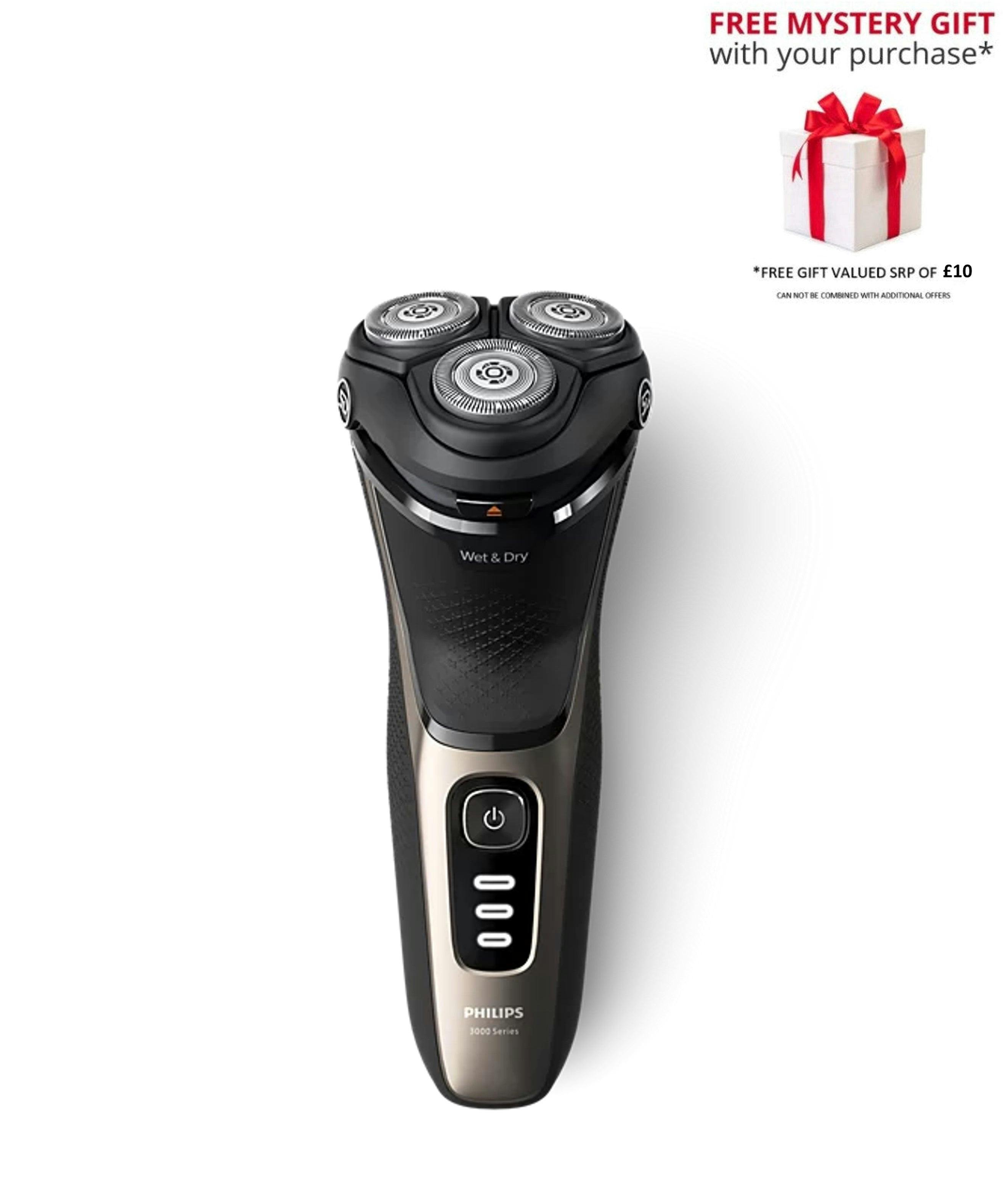 Philips S3242/12 Shaver 3000 Series Wet & Dry Electric Shaver - Free Gift Rrp £10