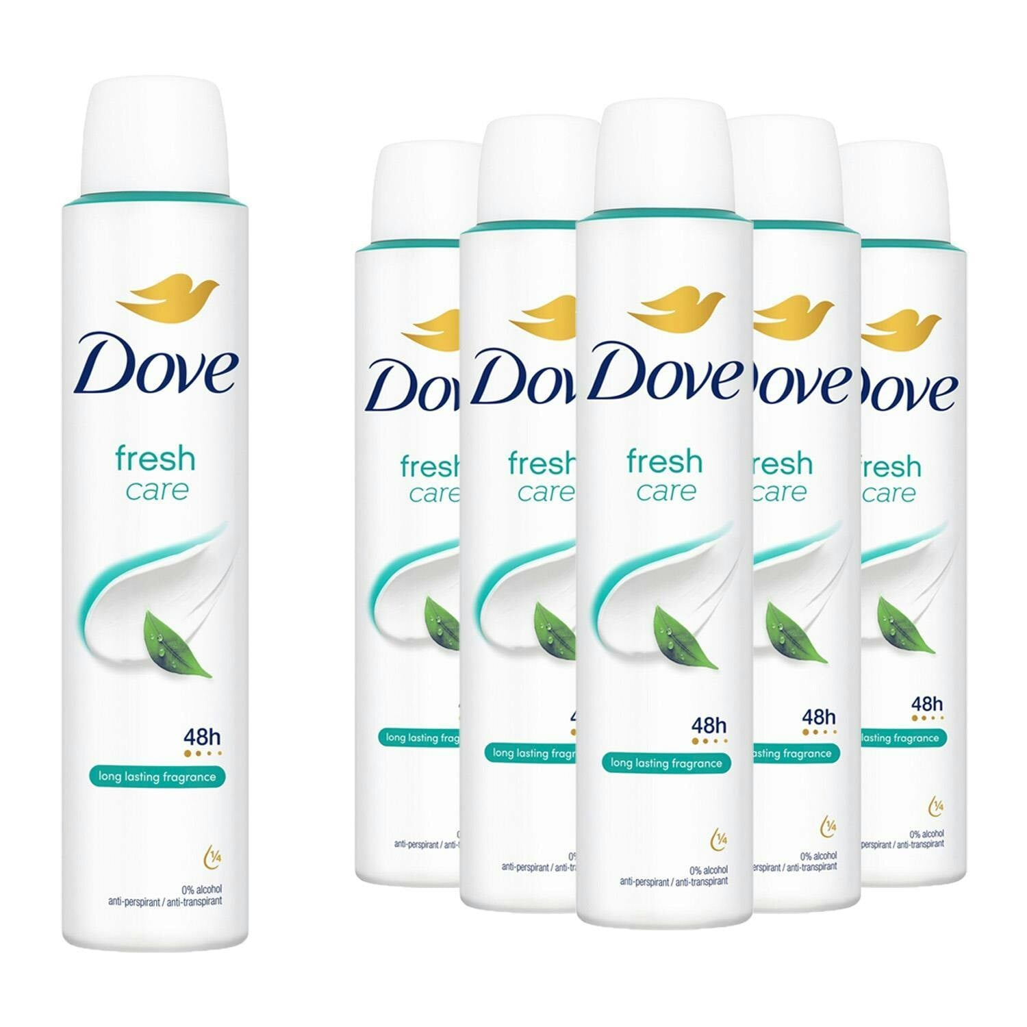 Dove Anti-Perspirant Deodorant Fresh 3x200ml, 48H Sweat Protection for Women - Image 6