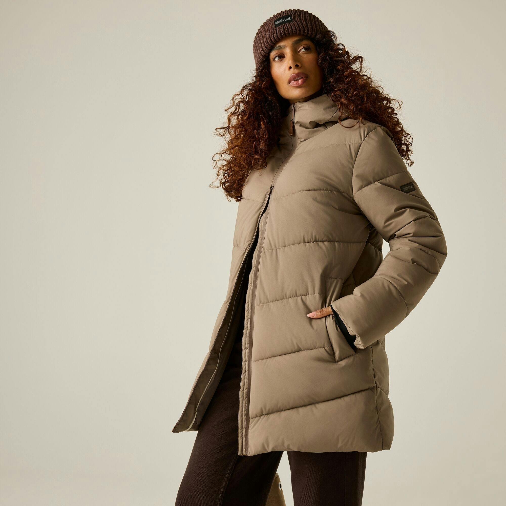 Regatta Women's / Faye Padded Jacket - Mocha - 10 Uk - Mocha - 100% Mixed