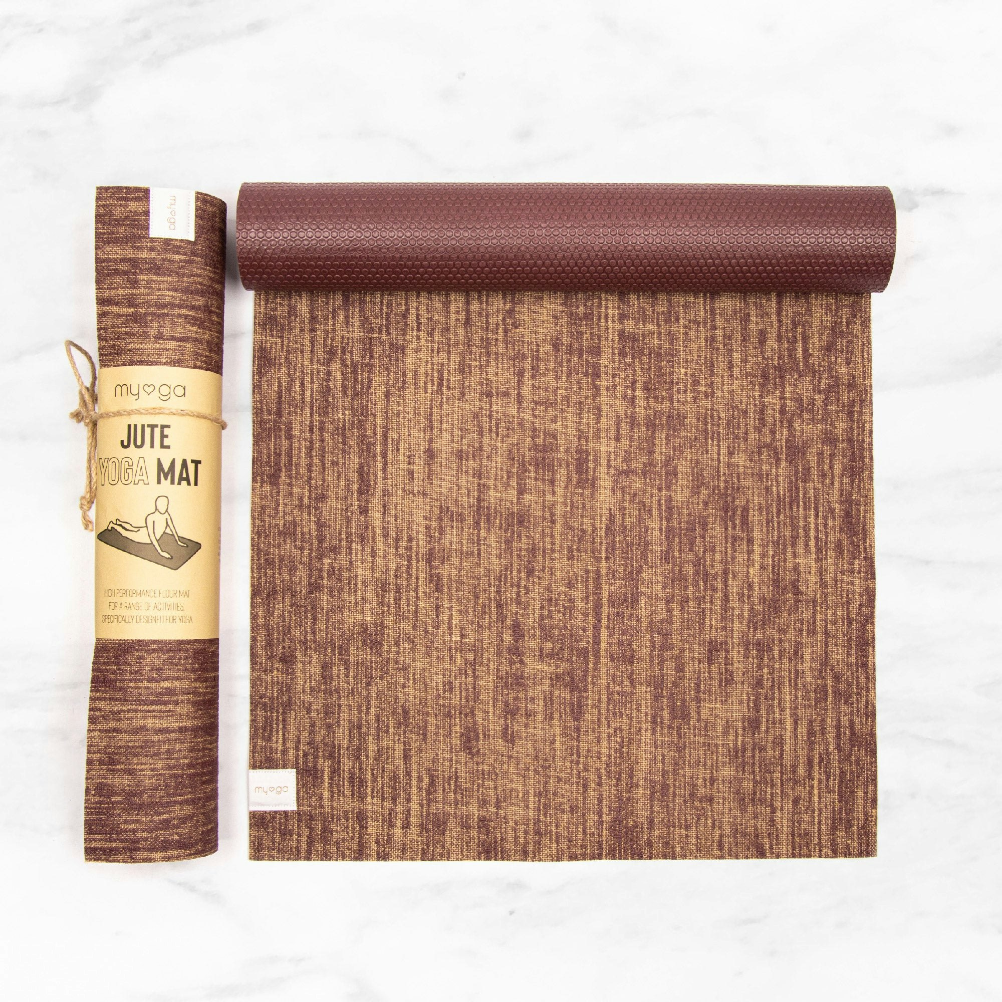 Myga Jute Yoga Mat Available In 6 Colours - Aqua