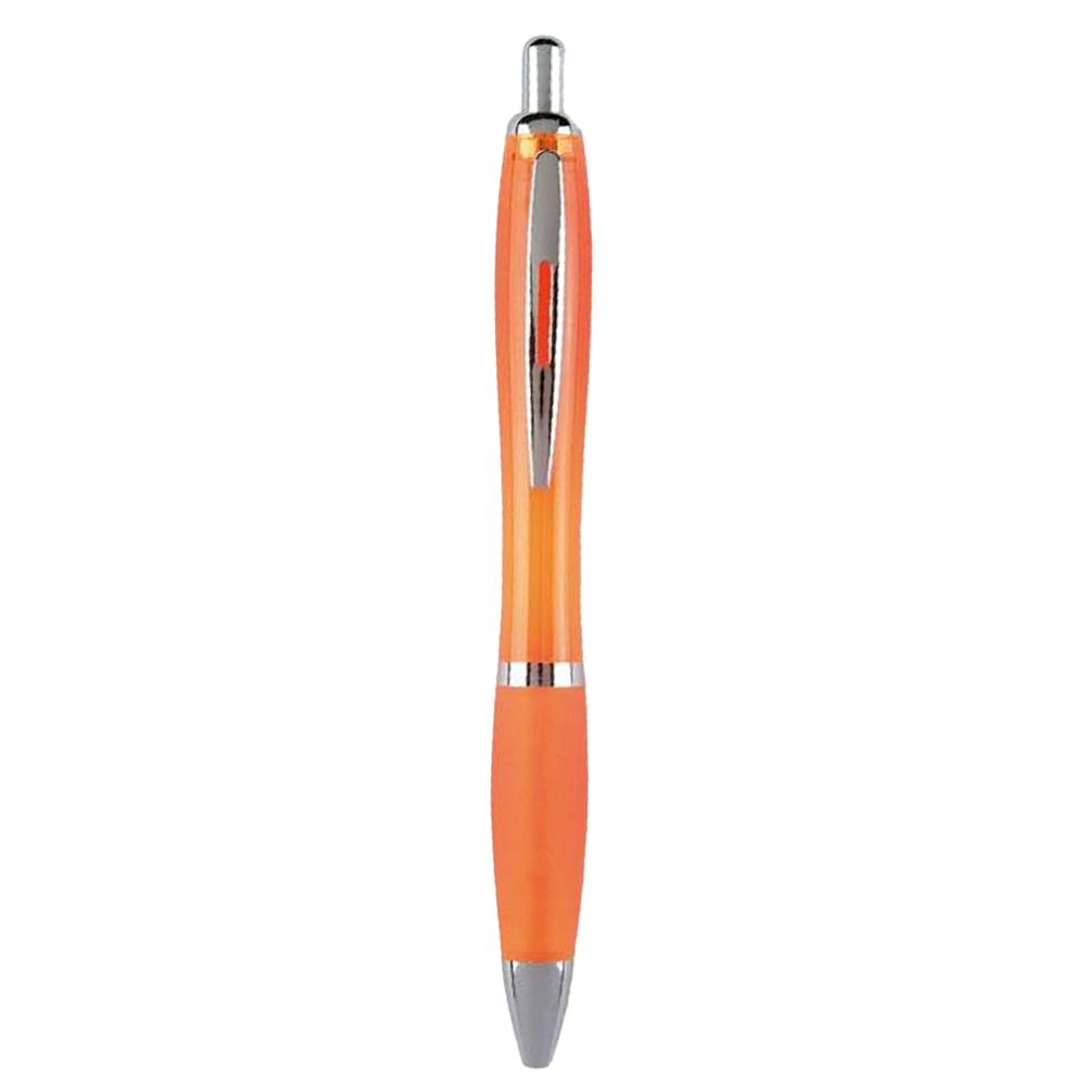 Rackhams Orange Riocolour Ballpoint Pen - Transparent - One Size - Transparent