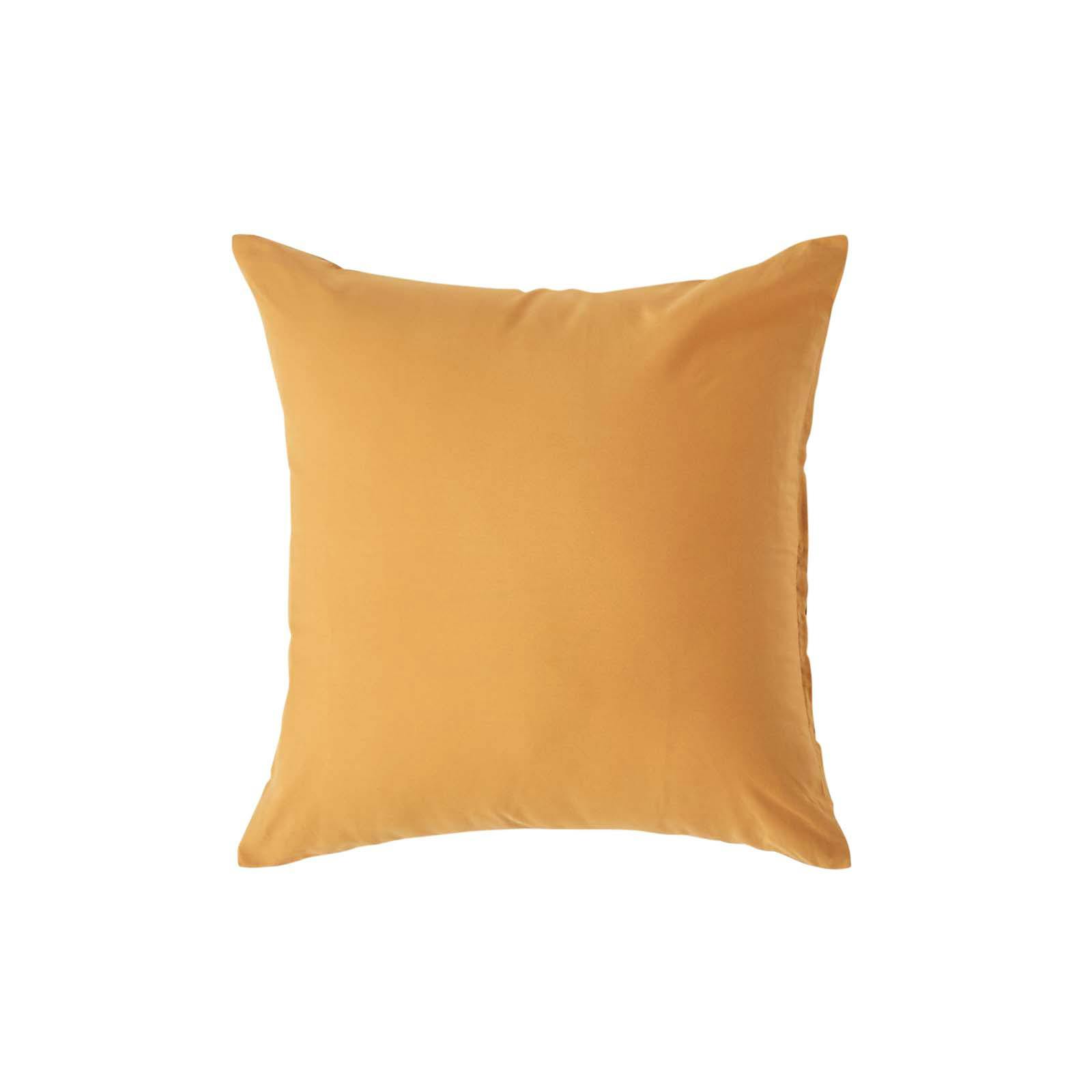 Rackhams Crisp & Cool 200 Tc Egyptian Cotton Percale Housewife Pillowcase, European Size - Mustard - 40 X 40 Cm