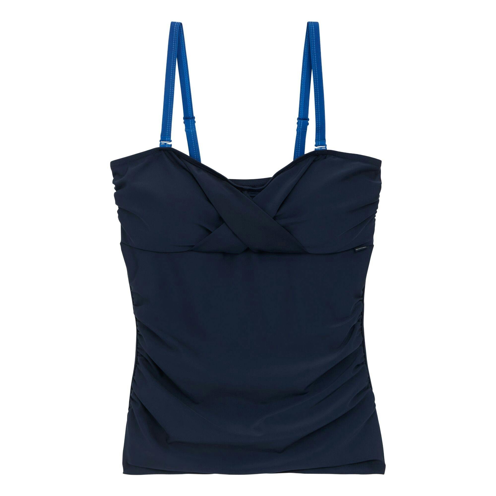 Regatta Women's Blue / Aceana Iii Tankini Top - Navy/Brightest - 12 Uk - Navy/Brightest - 85% Recycled Polyester/15% Elastane