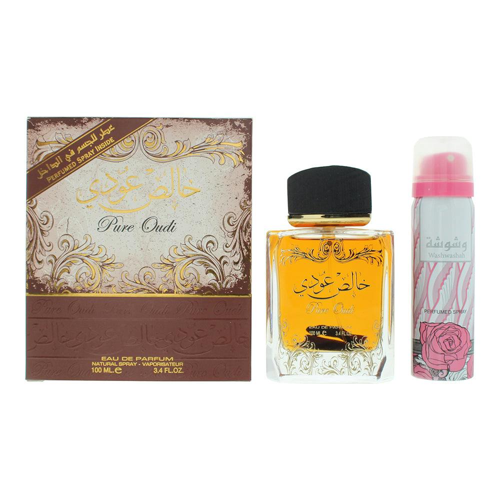 Lattafa Men's Amber Pure Oudi Eau De Parfum 100Ml + Deodorant Spray 50Ml Gift Set - 100Ml - Image 10