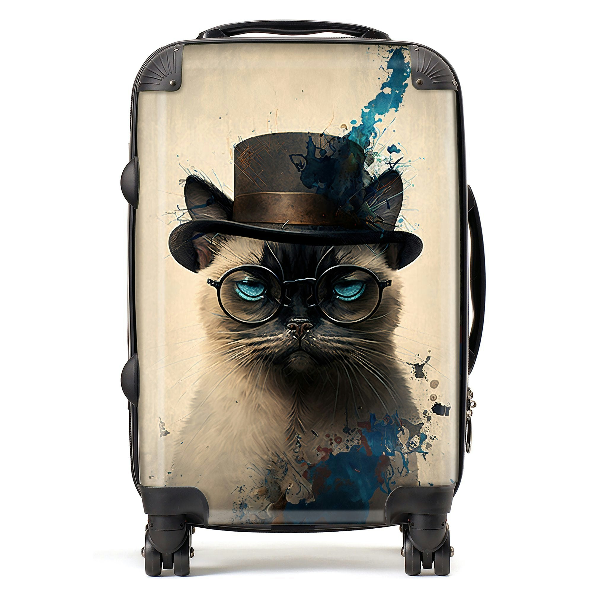 Warren Reed Siamese Cat Splashart Suitcase - Cabin
