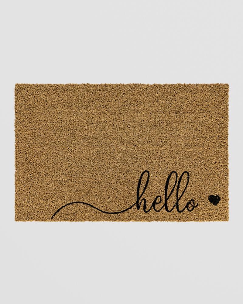 Artsy Doormats Hello Scribble Heart Doormat
